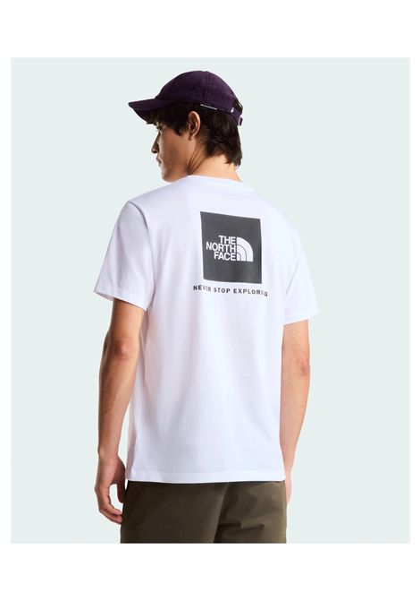 T-shirt The North Face Evolution Box NSE Regular Bianco Nero Uomo THE NORTH FACE | T-shirt | NF0A8B6K-FN4